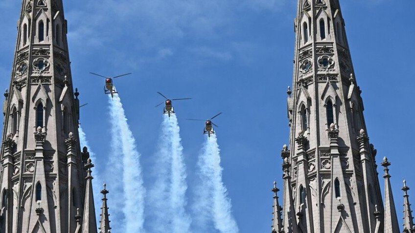 La Patrulla ASPA de España rindió homenaje al Plus Ultra en Luján
